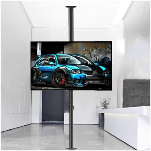 GUODDM TV Floor Stand - Partition Rotating Frame, Full Motion Tilt Swivel TV Mount, LCD TV 360 Degree Wall Mount Frame, for Most 32-75 Inch Flat TVs, Up To 45kg(2000-2950mm)