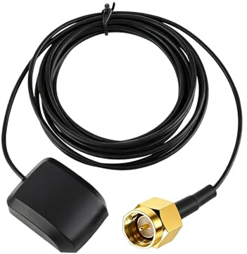 Aktive GPS Antenne SMA Stecker mit 3 Meter RG174 Kabel, wasserdicht, für Auto GPS, 4G LTE Tracker, Echtzeit-Tracking, Sicherheitsalarm für Fahrzeuge, Motorräder, Boote, LKW und mehr