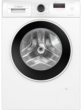 Bosch Serie 2 Waschmaschine 7 kg 1400 UpM Speed Perfect WGE0240V | Active Water Plus Beladungserkennung, langlebiger Invertermotor, Knitterschutz gegen Falten, flexible Nachlegefunktion