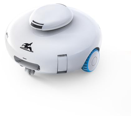 AQUVII K2 [2026 New] Robot pulitore per piscine senza fili, aspirapolvere per piscina con filtraggio a doppio strato, durata 120 minuti, parcheggio automatico, leggero progettato per piscine fuori