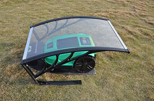 vhbw Carport kompatibel mit Ambrogio Lb3210, L60 Blacktech 2.0, Robby de Luxe Mähroboter - Garage aus Polycarbonat für Rasenmäher