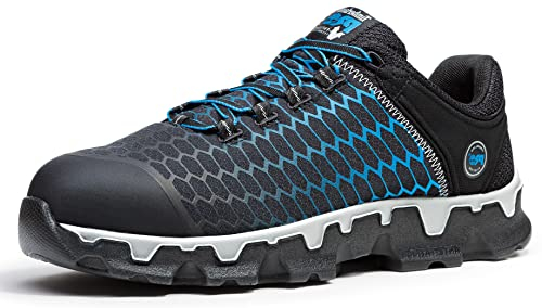 Timberland Pro Men's Powertrain Sport Alloy Safety Toe Electrical Hazard AL, Black: Black Blue, 11 UK