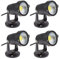Faretti a LED da Giardino Esterno IP65 5W 220V Bianco freddo(set da 4)