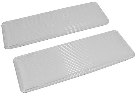 SPARES2GO Lamp Diffuser Cover Plates compatible with Bosch Cooker Hood/Extractor Vent Fan (Pack of 2)