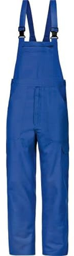 Wellwork - Basic Cargo-Latzhose Arbeitslatzhose Arbeitshose Kornblau 100% Baumwolle Gr.42-68/24-30/90-110 (60, Kornblau)