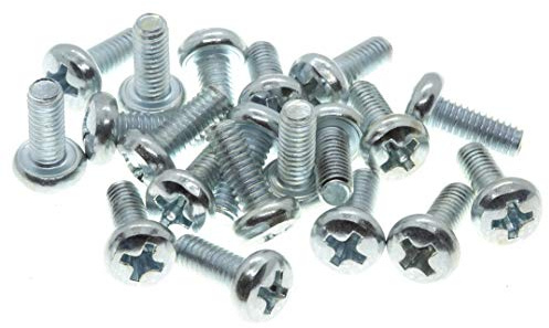 M5 (5mm x 20mm) Phillips Pan Head Machine Screws Steel (Pack of 20) DIN 7985 G09 - G10B 5x20_20