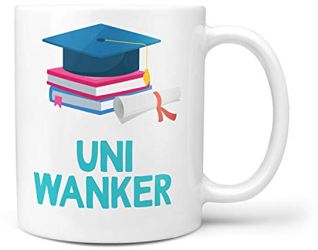 TeHe Gifts Uni Wanker Gift Mug Funny Rude for Him Her Men Women Birthday Gifts