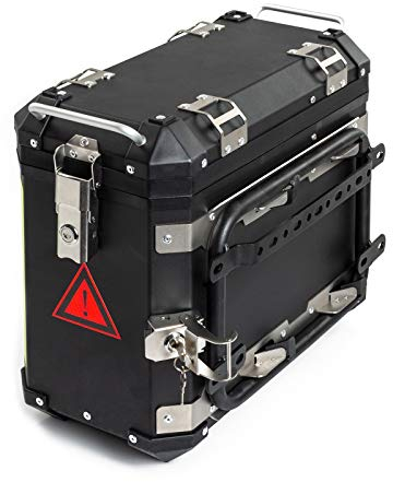 Linke Seite Motorradkoffer A-PRO Aluminium 30L Schwarz