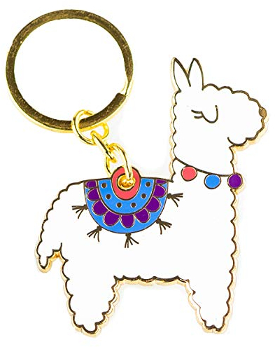 Jungle Empire Alpaka Schlüsselanhänger | Lama Anhänger | Lustige Alpaka Geschenke | Geschenkidee für Frauen, Mädchen und Kinder | Kleinigkeit zum Geburtstag