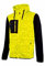 U-Power Rainbow, Felpa Full Zip, Con Tasche Ampie, Morbido Pile, Tessuto Cotone Stretch, Collo Alto, Cappuccio Regolabile, Abbigliamento Invernale Confortevole (YELLOW FLUO - M)
