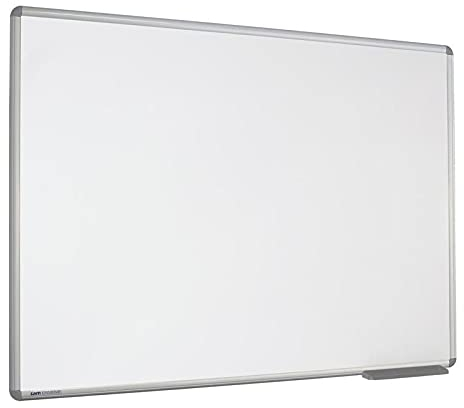 Sam Creative Whiteboard Pro Magnetisch Emailliert 120x180 cm | Modernes Weißes Aluminiumrahmen Whiteboard für Büro, Schule und Privatgebrauch