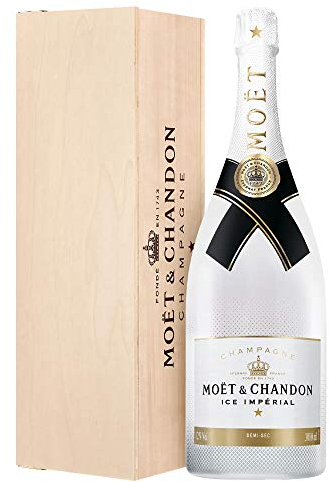 Moët “Ice Impérial“Jeroboam 3 Litri in Cassa di Legno Personalizzabile