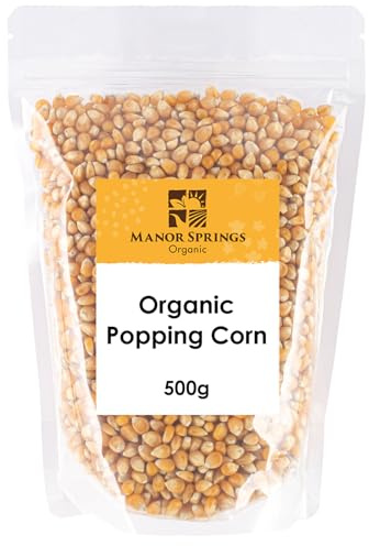 Organic Popping Corn 500g by Manor Springs Organic
