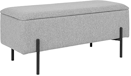House Nordic Bank Watford mit Stauraum Hellgrau Wohnzimmerbank
