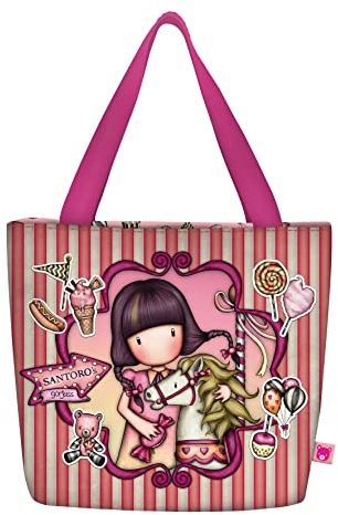 SAFTA, Portamerenda Gorjuss Fairground Carousel 24 x 29 x 10 cm Unisex-Bambini e ragazzi, multicolore, Talla única