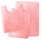 Lifup Lot de 3 Tapis de Bain Doux en Microfibre Antidérapant et Absorbant l'eau, Tapis Contour WC pour Douche, Baignoire et WC Rose