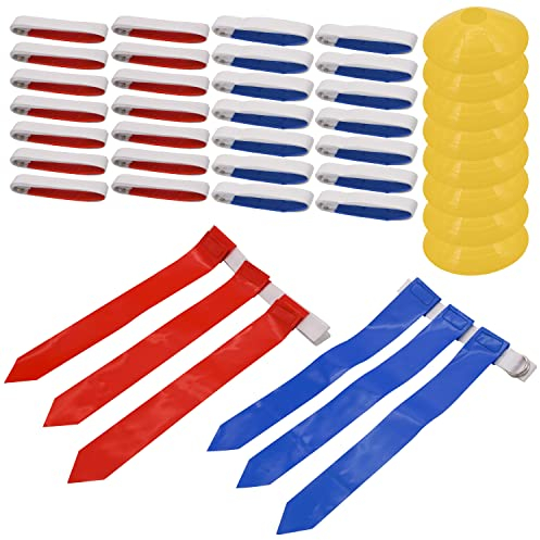 DkOvn 14/28/56pcs Flagge Fußball Gürtel Kit für Jugendliche Erwachsene