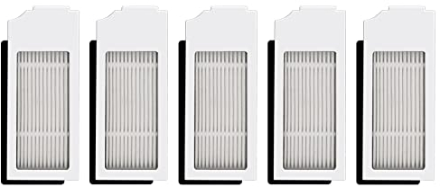 (5 Stück) N20 Plus Weiß HEPA Filter Kompatibel mit ECOVACS DEEBOT N20 Plus/ N20 Pro Plus/ X1 Omni/X1 Omni/T10 Plus/T10 Turbo/T10 Omni, Roboter Staubsauger Filter Kit