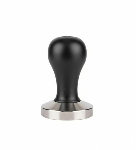 VIA CREMA Kaffee Tamper 51 mm. Siebträger Tamper. Coffee Tamper Made in Italy By Motta (Tamper 51mm, Black) Kaffeemaschine Siebträger Zubehör