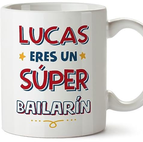 MUGFFINS Tazas Personalizadas para BAILARÍN hombre - En Español - Eres Súper - 11 oz / 330 ml - Regalo Personalizable original y divertido