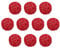 Uxcell 10 Pcs Wicker Rattan Balls 2.4 Inch Rattan Decorative Balls for Centerpiece Bowls Vase Fillers Home Decor Red