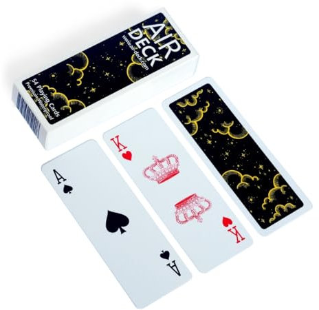 Air Deck - Leichte und kompakte Spielkarten für die Reise - 54 Karten, Kartenspiel Urlaub, Kartendeck (Night Sky)
