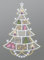 Plauener Spitze Fensterbild Geschmückter Weihnachtsbaum (Bx H) 25cm * 37cm Mehrfarbig Fensterdekoration Fensterschmuck