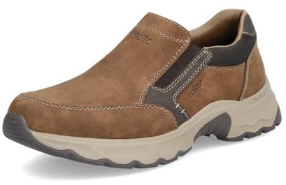 Rieker Herren Slipper 11451, Männer Slip On,Slip-ons,freitzeitschuhe,offener einschlupf,Mokassins,Halbschuhe,Slides,Loafer,braun (24),40 EU / 6.5 UK