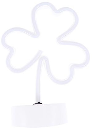 UKCOCO Nachtlicht für Jungen- und Mädchenzimmer Kleeblatt- -lampe Akku oder Usb Weiches Licht Dekorativ für Schlafzimmer Jungen- und Mädchenbereich