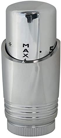 Somatherm - Tête de robinet - Tête thermostatique design M30x1,5 pour radiateur sèche-serviette - Chromé - Somatherm