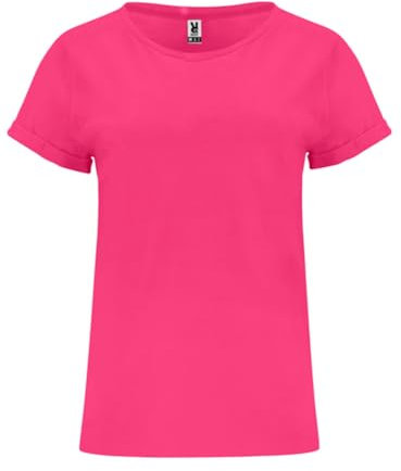 ROLY CIES - Camiseta Mujer Cies Manga Corta Algodón 100% Mujer Color: Fucsia Talla: L