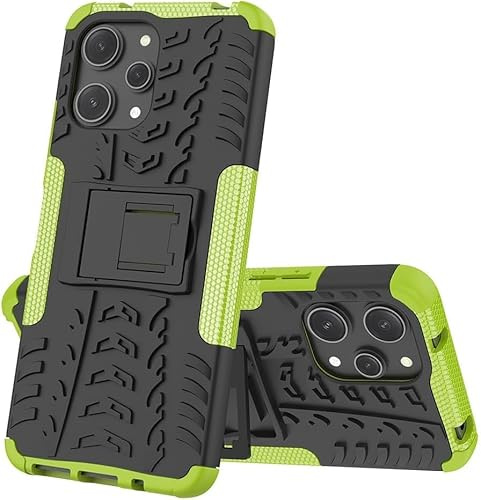 Max Power Digital Custodia per Xiaomi Redmi 12 con Supporto Bumper Case Cover Armor Rigida Resistente Doppio Strato Protettiva Ibrida Agli Urti (Xiaomi Redmi 12, Verde)