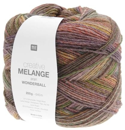 Rico Design Creative Melange Aran Wonderball 200g 026 - Terra