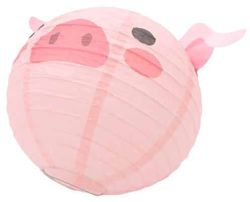 Vaguelly Linterna De Animales De Dibujos Animados Linterna De La Ducha Del Linternas De Animales De Granja Decoraciones Linternas Colgantes De Animales Linterna Del Aula Papel Rosa