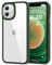HOOMIL for iPhone 12 and iPhone 12 Pro Case Clear [Anti-Yellowing] Anti-Scratch Transparent Hard Back and Soft Edge [Military Grade Drop Protection] Shockproof Phone Cover - Dark Green