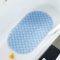 HITSLAM Oval Badewannenmatte rutschfest, 68 x 38 cm Antirutschmatte für Badewanne, Maschinenwaschbar Duschmatte rutschfest mit Saugnäpfen, BPA frei Badematte Schimmelresistent, Light Blue