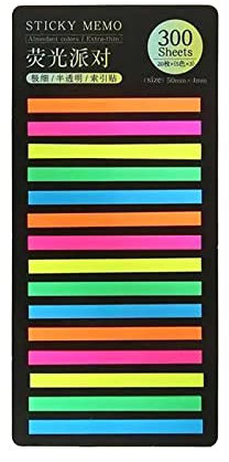 Klebe-Tabs für Notizbücher, farbig, 300 Stück, für Highlight-Klassifizierung für Key-Scentence