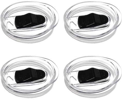 Volhoply Leakproof Sliding Lids for Wine Tumbler Bulk 4 Pack,BPA-Free Reusable Cup Cover(Lids,4 Set)