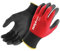 Social Netwear | NINJA MAXIM TACTUS | Arbeitshandschuhe – Feinstrickhandschuhe mit Nitrilbeschichtung, Wasserabweisend, Atmungsaktiv, Rutschfest, Unisex - 3 Paar, Rot/Schwarz