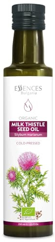 Essences Bulgaria Bio-Mariendistelöl 250 ml | 100% natürliches kaltgepresstes Öl | Extra-Premium-Qualität | Keine Zusatz- oder Konservierungsstoffe | Gentechnikfrei