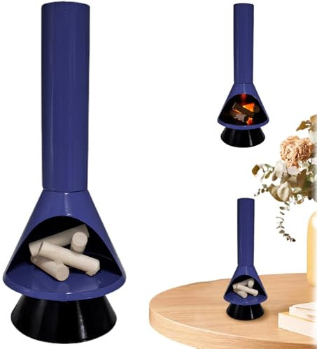 Mini chimenea chimenea de LED portátil eléctrico con llama parpadeante Configuración fácil Mini chimenea mini chimenea para la decoración del hogar de Navidad 8.5x3.5.