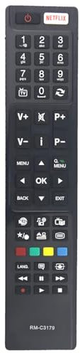 RM-C3179 Replacement Remote for JVC TV LT-48VU83A LT-49VU83A LT-49VF53A LT65VU83A LT55VU83A LT48VU83A LT49VU83A LT43VU83A LT49VF53A LT-40VF53A LT-40C750 Lt-50c750 LT-40C755 LT-48VU83A LT-65VU83A