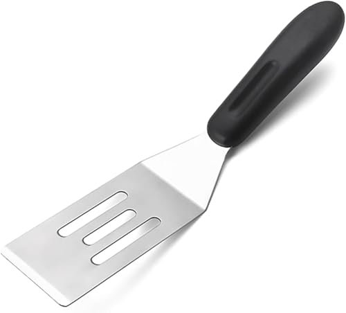 Professional Serving Spatula with Heat Resistant Handle, Metal Spatulas for Kitchen Use, Stainless Steel Fish Spatula, Burger Turner, Small Icing Spatula, Small Metal Grill Spatula