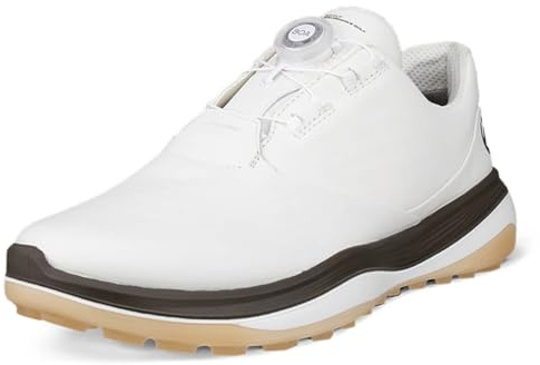 ECCO Mens LT1 Boa Waterproof Leather Cushioned Spikeless Golf Shoes