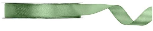 25 Meter Satinband Salbeigrün 12mm Sage Schleifenband Satin Dekoband grünes Geschenkband Deko Band Deko Hochzeit Schleifenband Grün