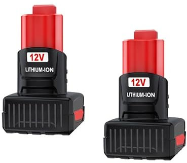 Powarobor 2 Pack M12 12V 6.0Ah Replacement Battery for M12 XC Cordless Tools,6000mAh Battery Compatible with 48-11-2401 48-11-2402 48-11-2411 48-11-2420 48-11-2460