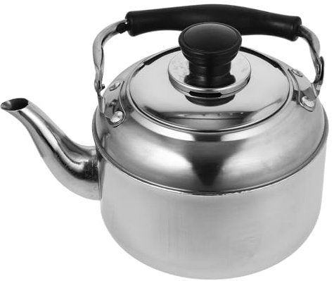 NUOBESTY Stove Top Kettle Stainless Steel Water Boiler, 1500ml Silver Tea Kettle for Kitchen, Practical and Comfortable to Hold for Boiling Water for Tea or Coffee