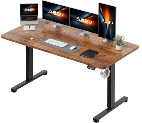 AWEV Electric Standing Desk 160 x 80cm Height Adjustable Desk, Splice Board