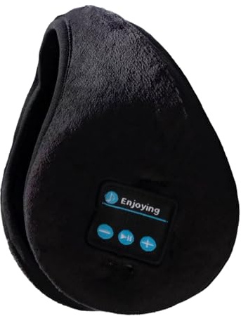 Wezalget Cache-Oreilles Hiver sans Fil - Écouteurs sans Fil Ajustables et Chauffants Unisexes,Chauffe-Oreilles pour Femmes - pour Hommes Femmes Filles Sports de Ski Plein Air Intérieur Maison École