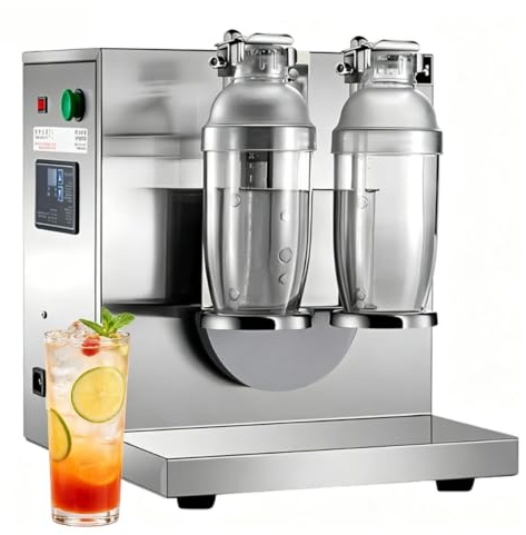 Máquina coctelera de té con leche,coctelera automática de bebidas de doble